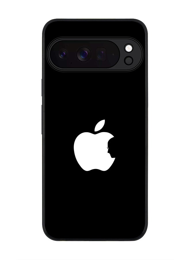 Stylizedd For Google Pixel 10 Pro Case,Slim fit Camera Protection, Shockproof Thin Phone cover  - Steve's Apple - Black - Image 1